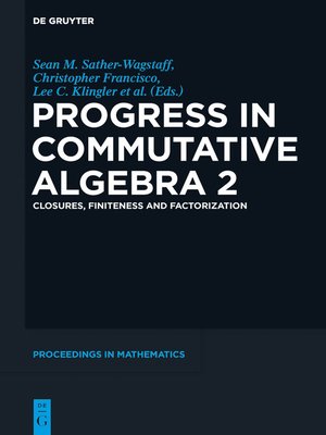 cover image of Progress in Commutative Algebra 2